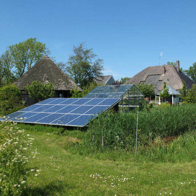 Veldopstelling zonnepanelen